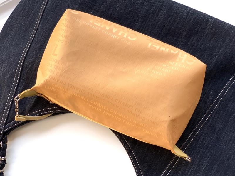 Chanel Vintage Denim Tote Bag Blue AS4501