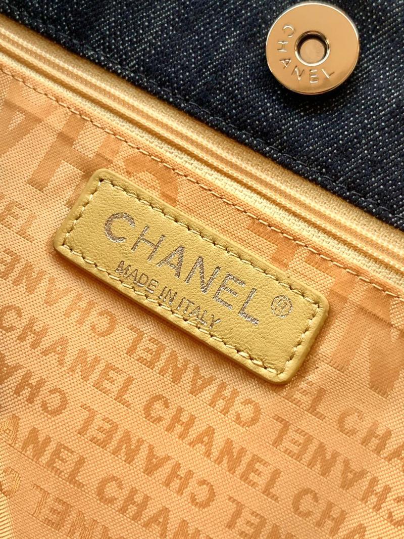 Chanel Vintage Denim Tote Bag Blue AS4501
