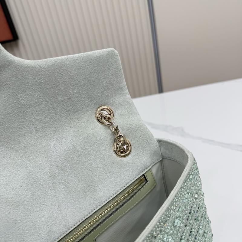 Gucci GG Marmont crystals Medium bag Green 837267