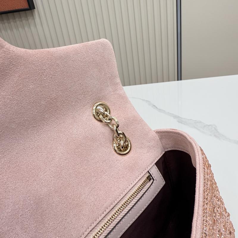 Gucci GG Marmont crystals Medium bag Pink 837267