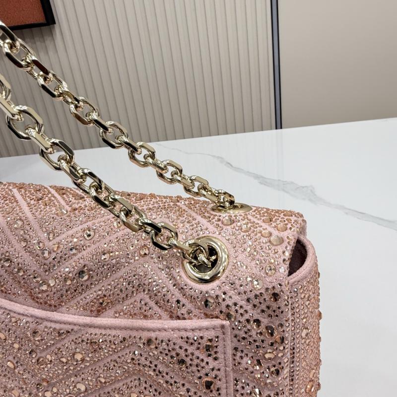 Gucci GG Marmont crystals Medium bag Pink 837267
