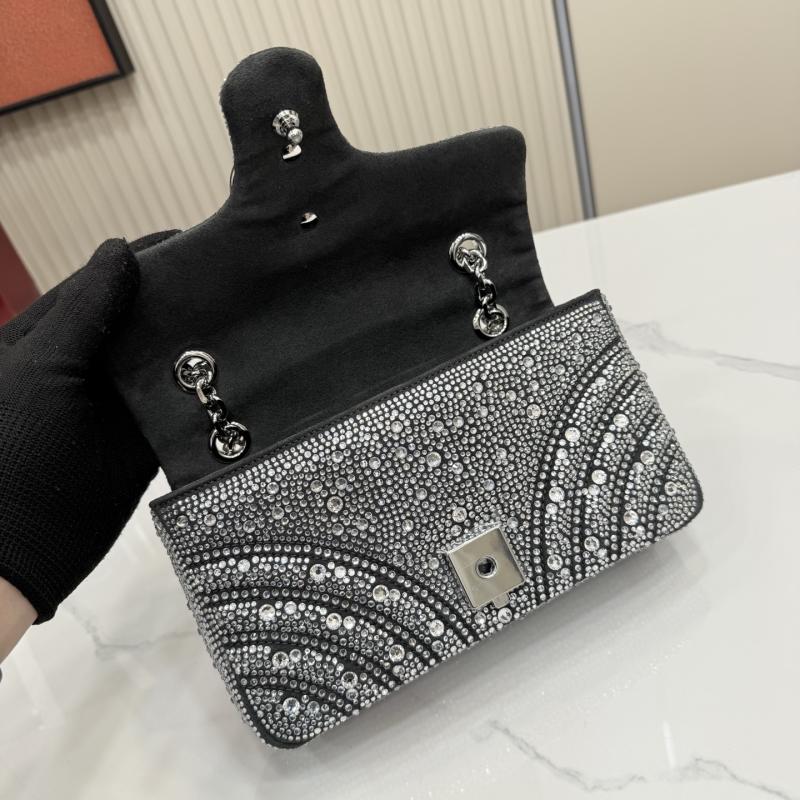 Gucci GG Marmont crystals small shoulder bag Black 837280