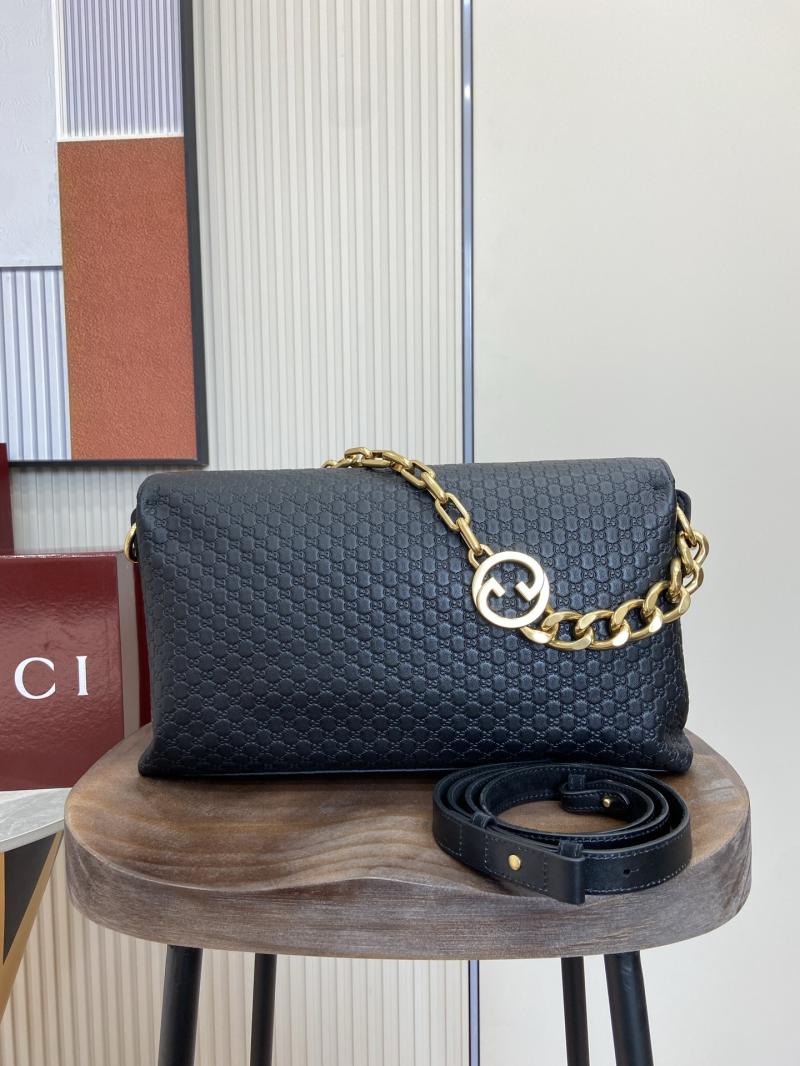 Gucci Leather Large shoulder bag Black 857362