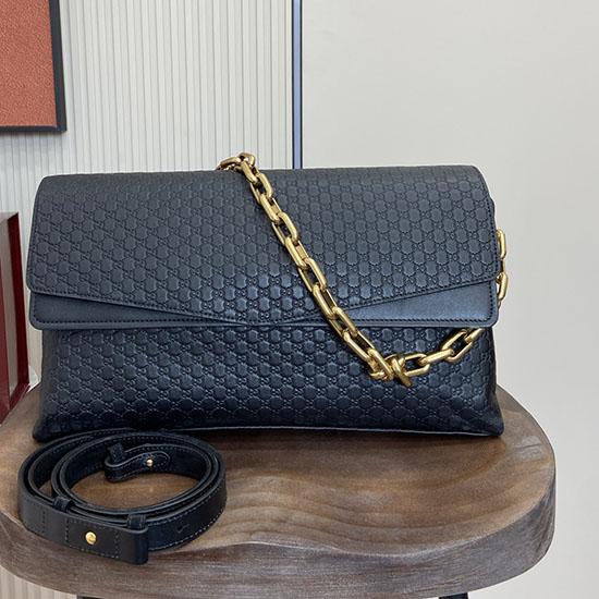 Gucci Leather Large shoulder bag Black 857362