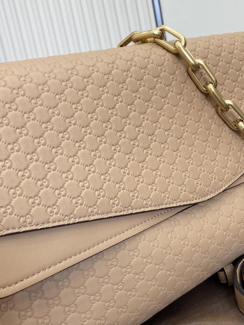 Gucci Leather Large shoulder bag Tan 857362