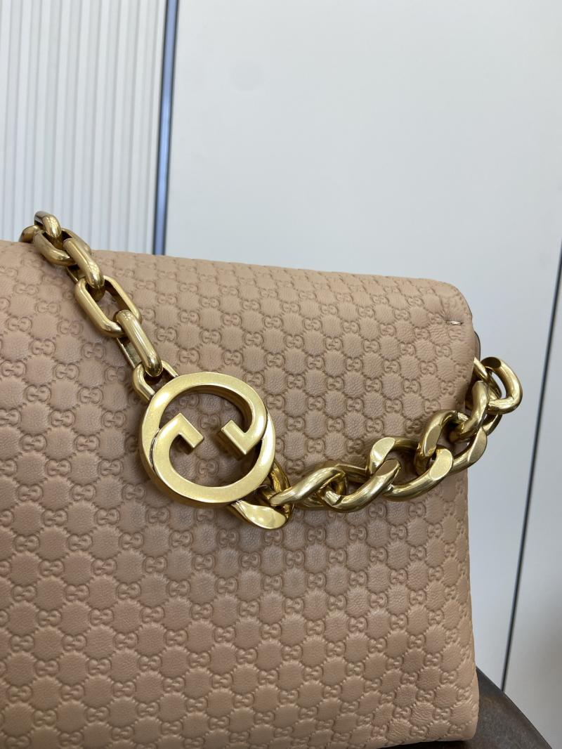 Gucci Leather Large shoulder bag Tan 857362