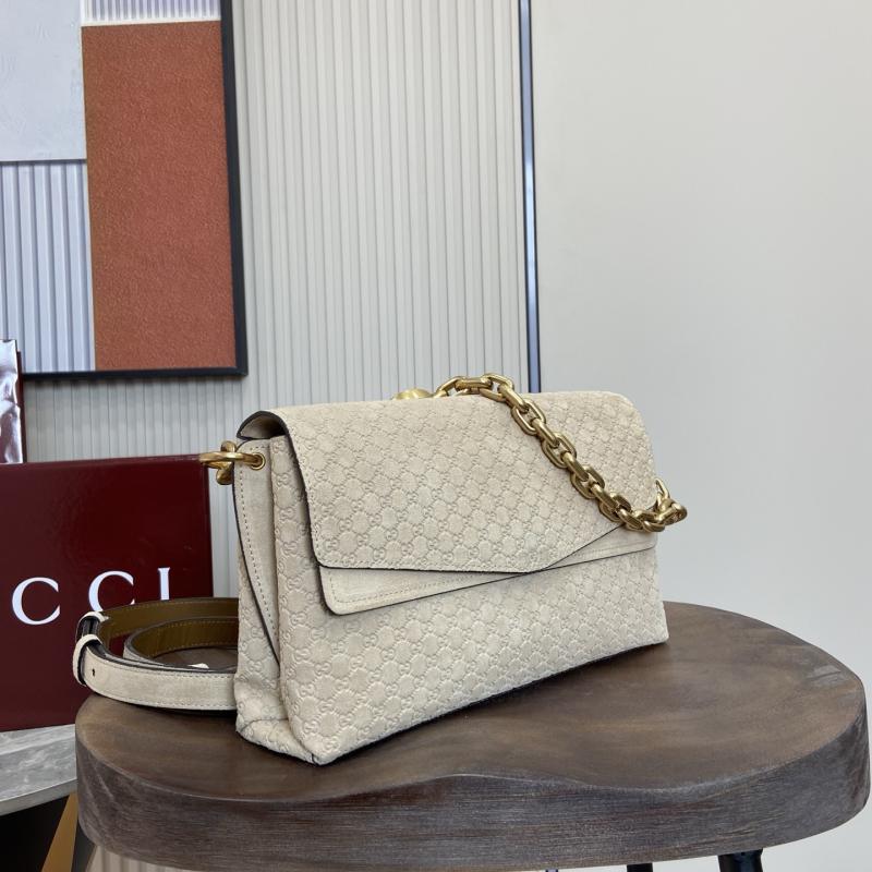 Gucci Medium Leather shoulder bag Beige 857622