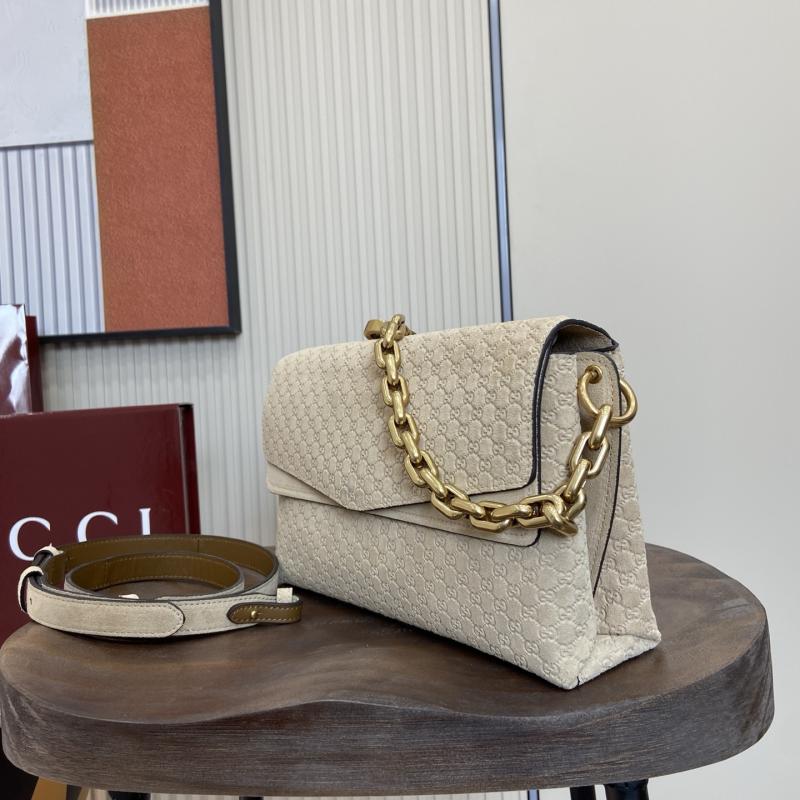 Gucci Medium Leather shoulder bag Beige 857622