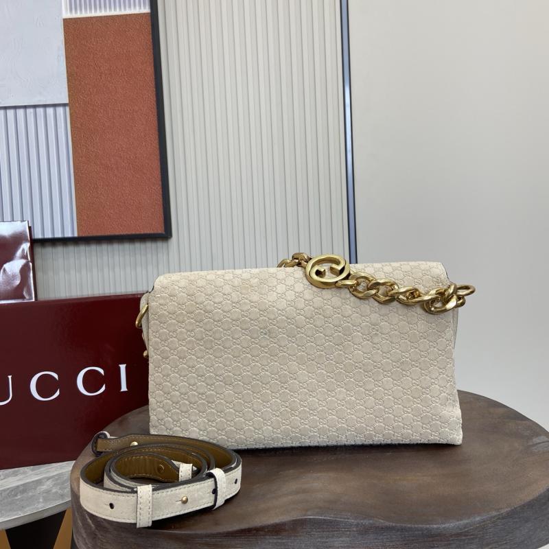 Gucci Medium Leather shoulder bag Beige 857622