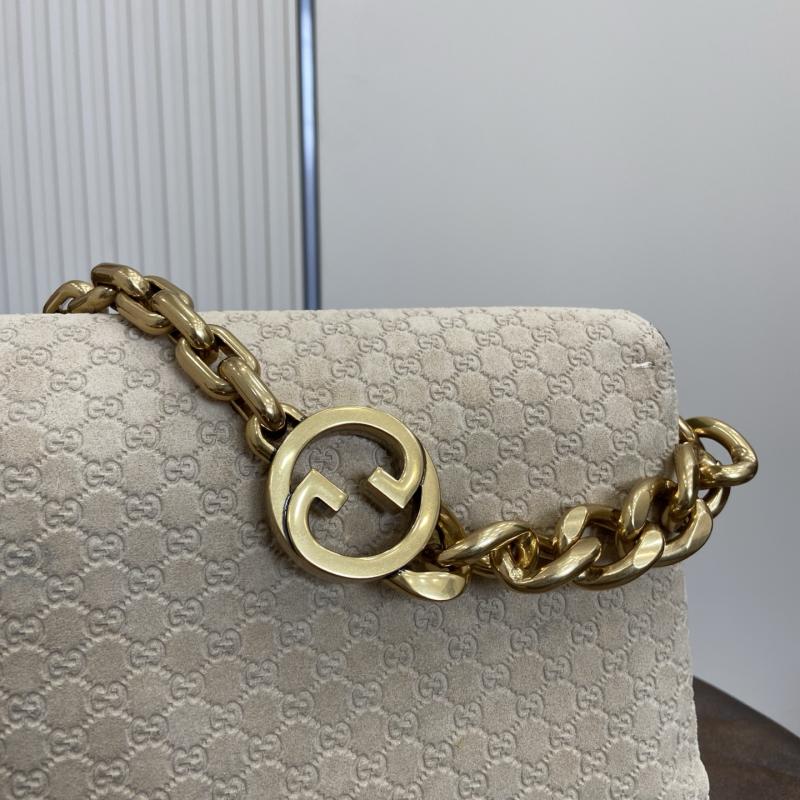 Gucci Medium Leather shoulder bag Beige 857622