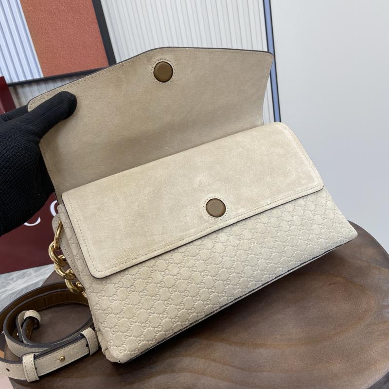 Gucci Medium Leather shoulder bag Beige 857622