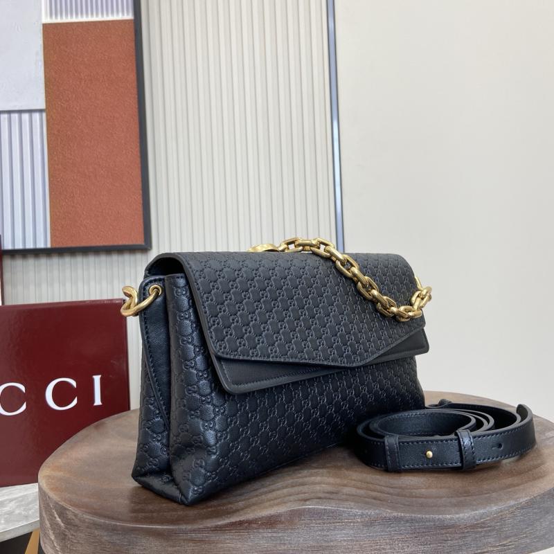 Gucci Medium Leather shoulder bag Black 857622