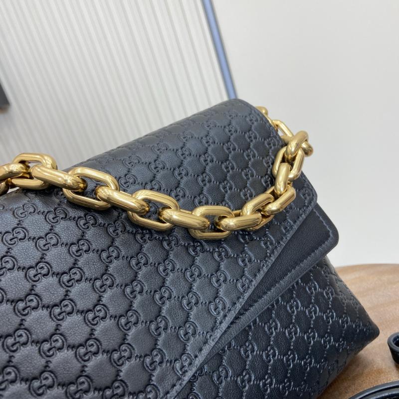 Gucci Medium Leather shoulder bag Black 857622