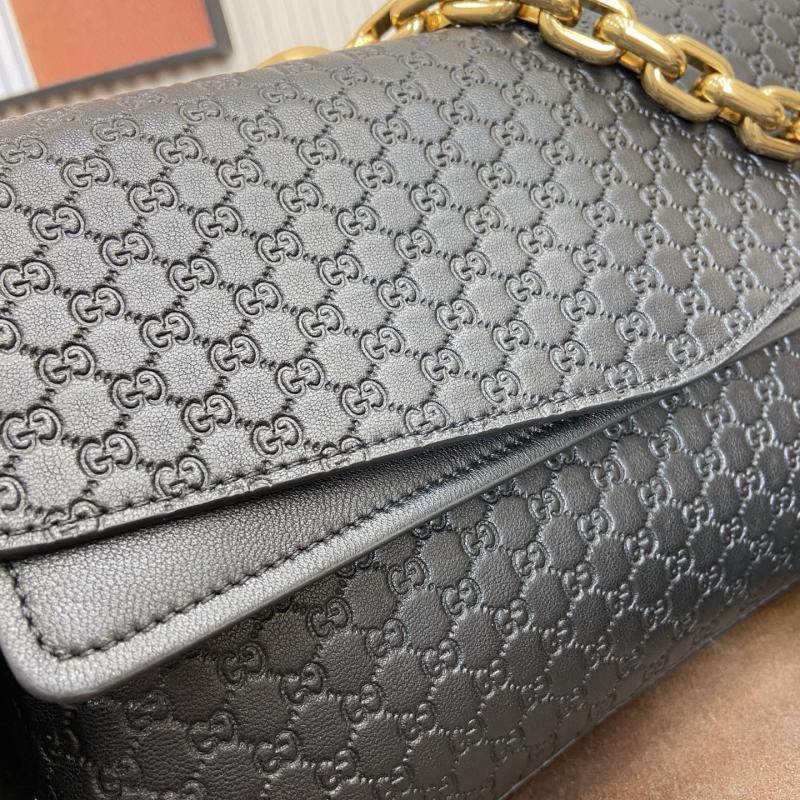 Gucci Medium Leather shoulder bag Black 857622