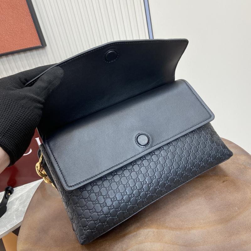 Gucci Medium Leather shoulder bag Black 857622