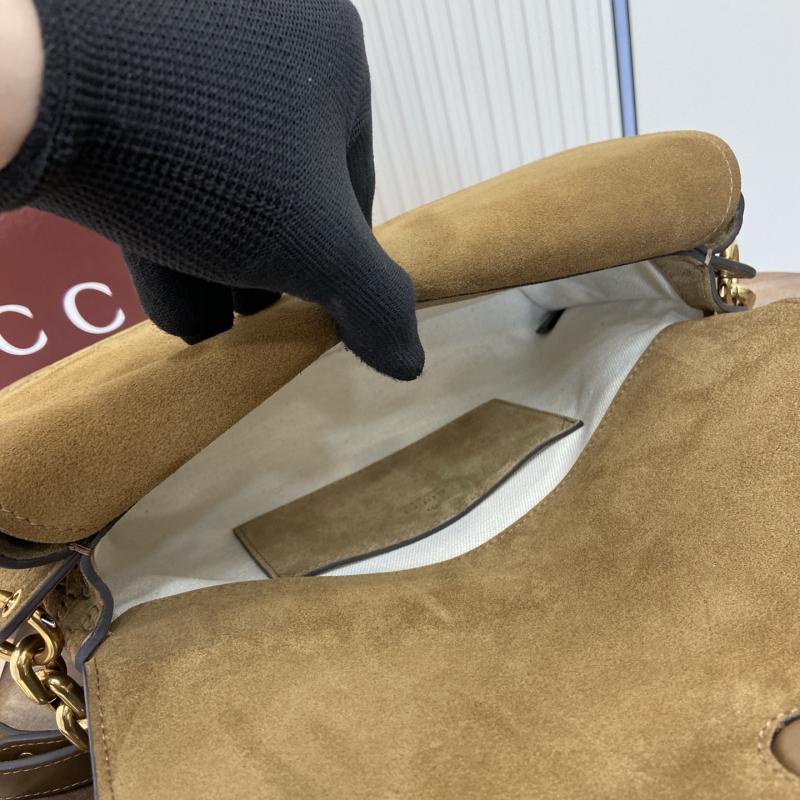 Gucci Medium Leather shoulder bag Brown 857622