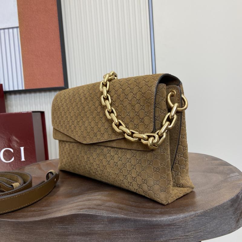 Gucci Medium Leather shoulder bag Brown 857622