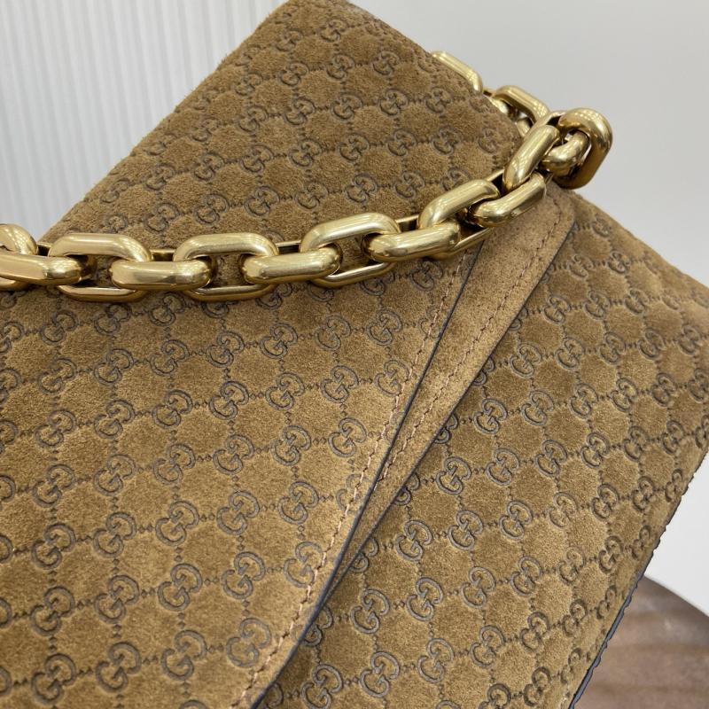 Gucci Medium Leather shoulder bag Brown 857622