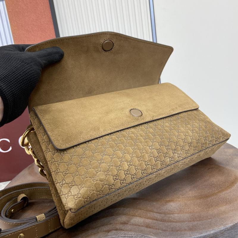 Gucci Medium Leather shoulder bag Brown 857622