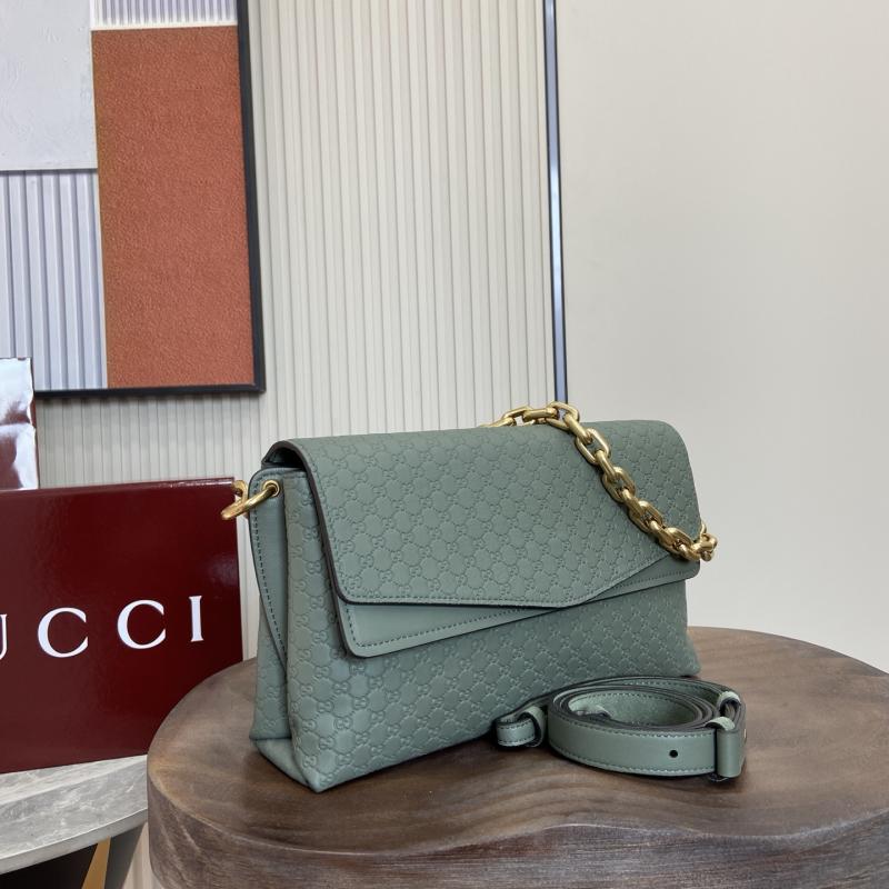 Gucci Medium Leather shoulder bag Green 857622