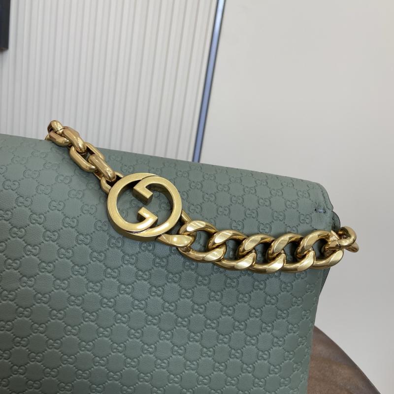 Gucci Medium Leather shoulder bag Green 857622