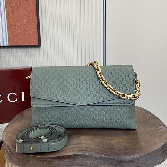Gucci Medium Leather shoulder bag Green 857622