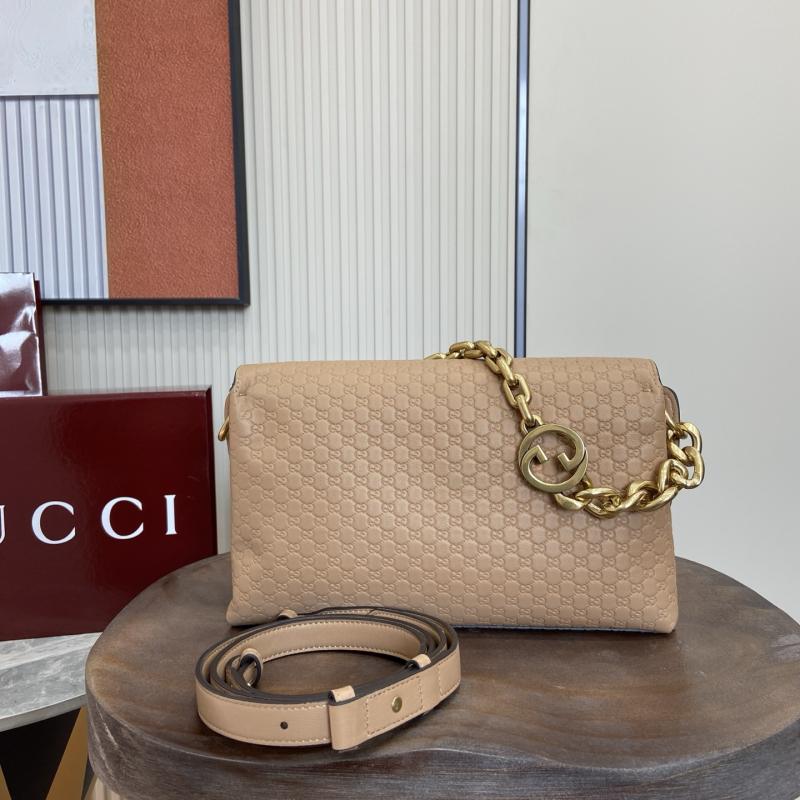 Gucci Medium Leather shoulder bag Tan 857622