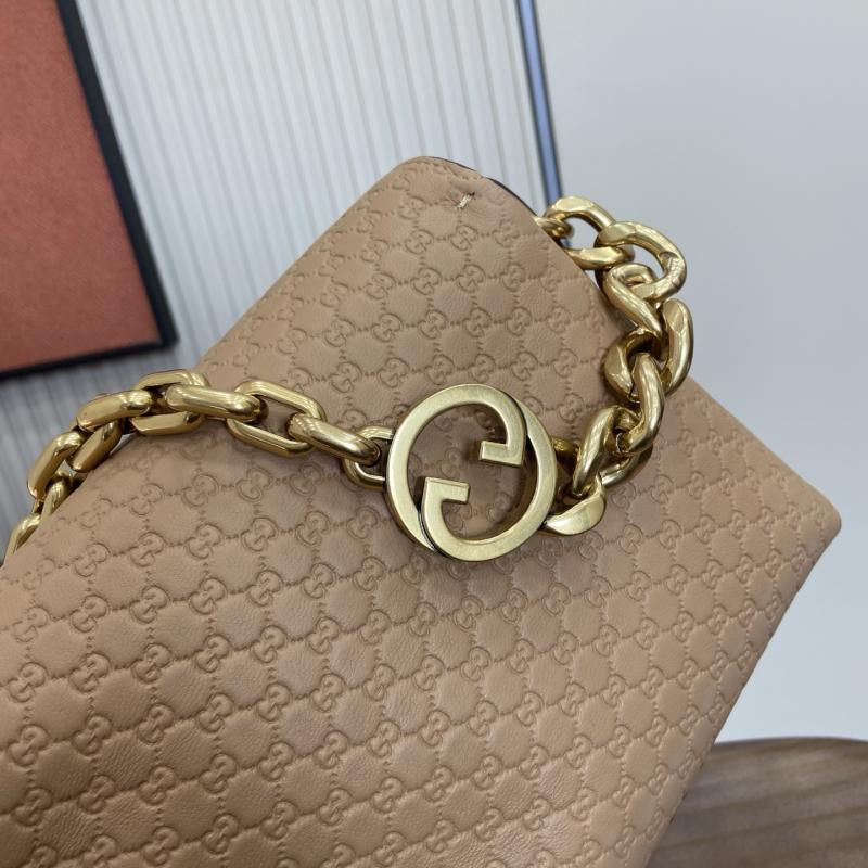 Gucci Medium Leather shoulder bag Tan 857622