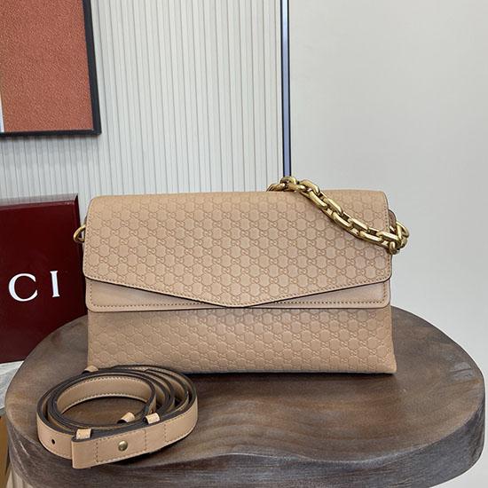Gucci Medium Leather shoulder bag Tan 857622