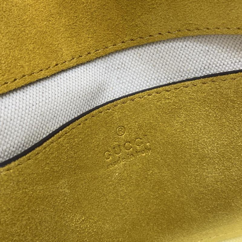 Gucci Medium Leather shoulder bag Yellow 857622