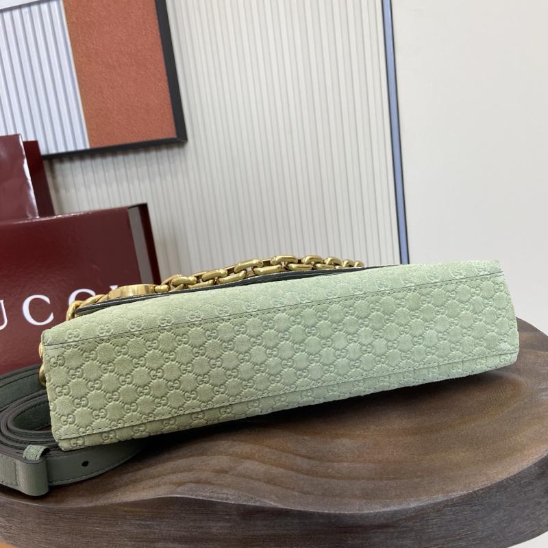 Gucci Medium Suede shoulder bag Green 857622