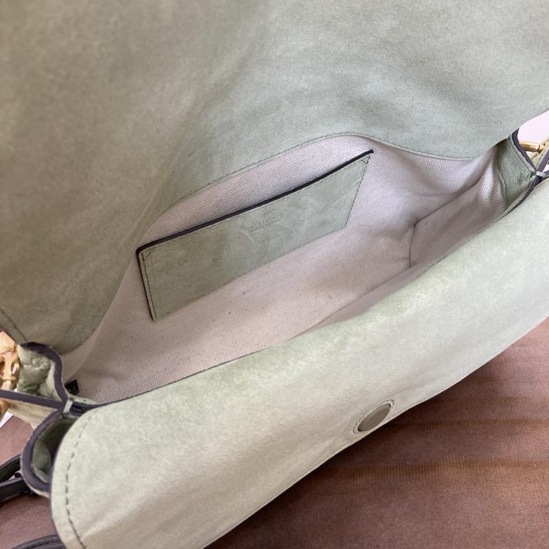 Gucci Medium Suede shoulder bag Green 857622