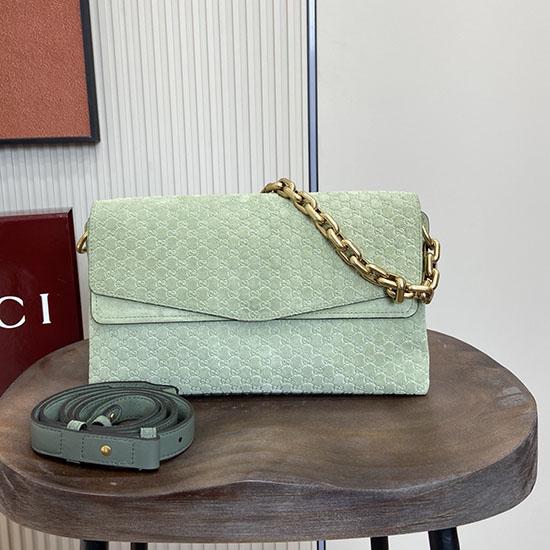 Gucci Medium Suede shoulder bag Green 857622