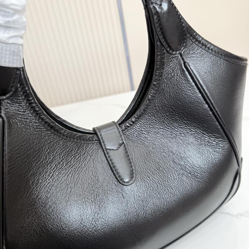 Gucci Mercato Leather Small Tote Bag Black 866646