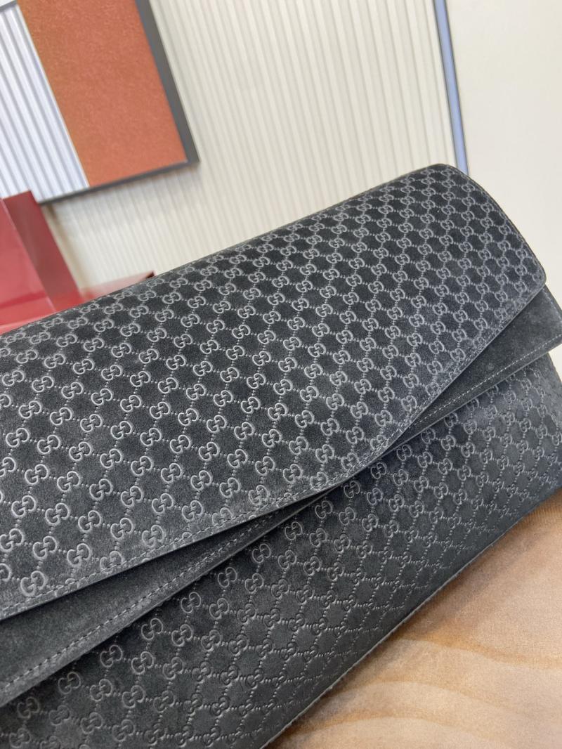 Gucci Suede Large shoulder bag Black 857362