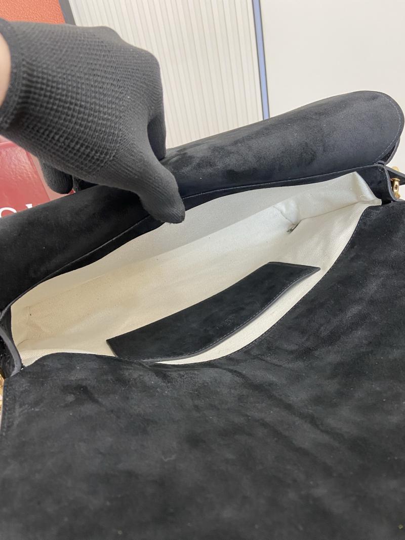 Gucci Suede Large shoulder bag Black 857362