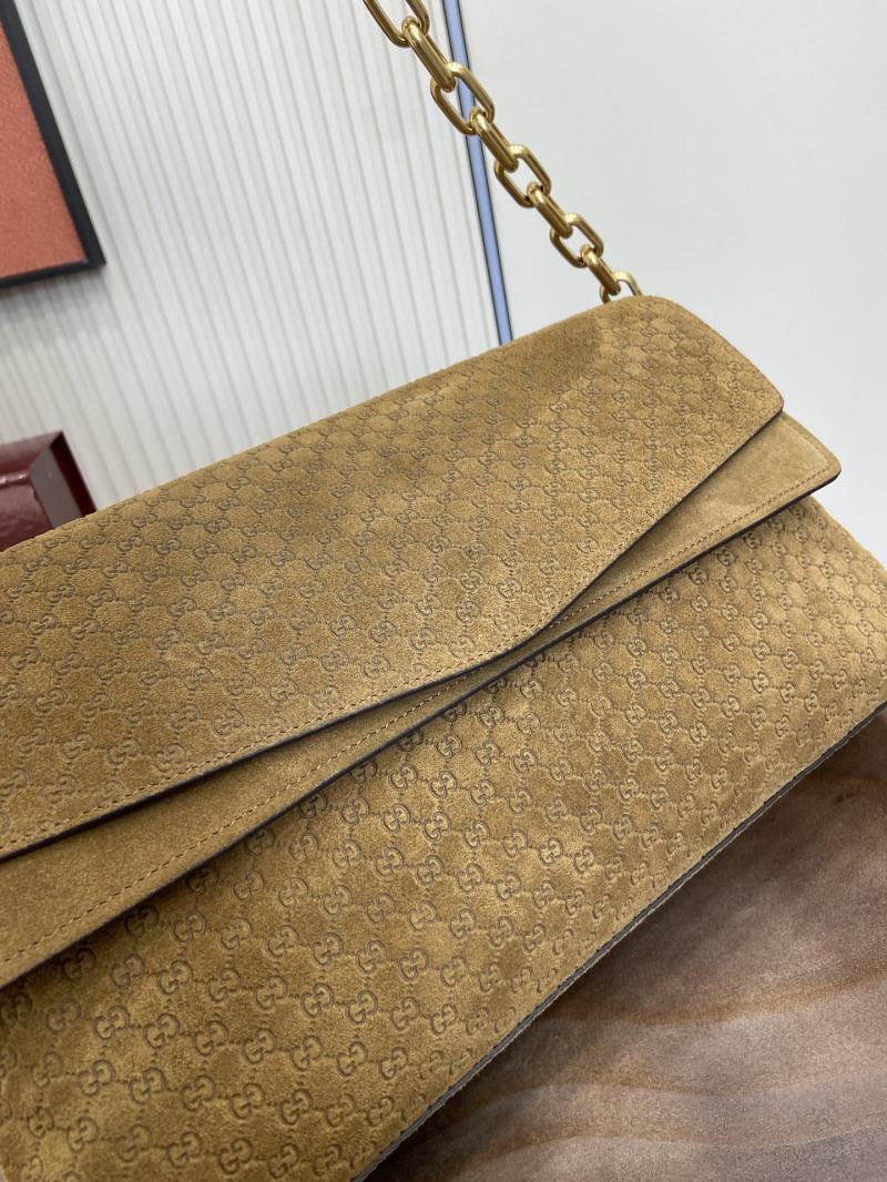 Gucci Suede Large shoulder bag Brown 857362