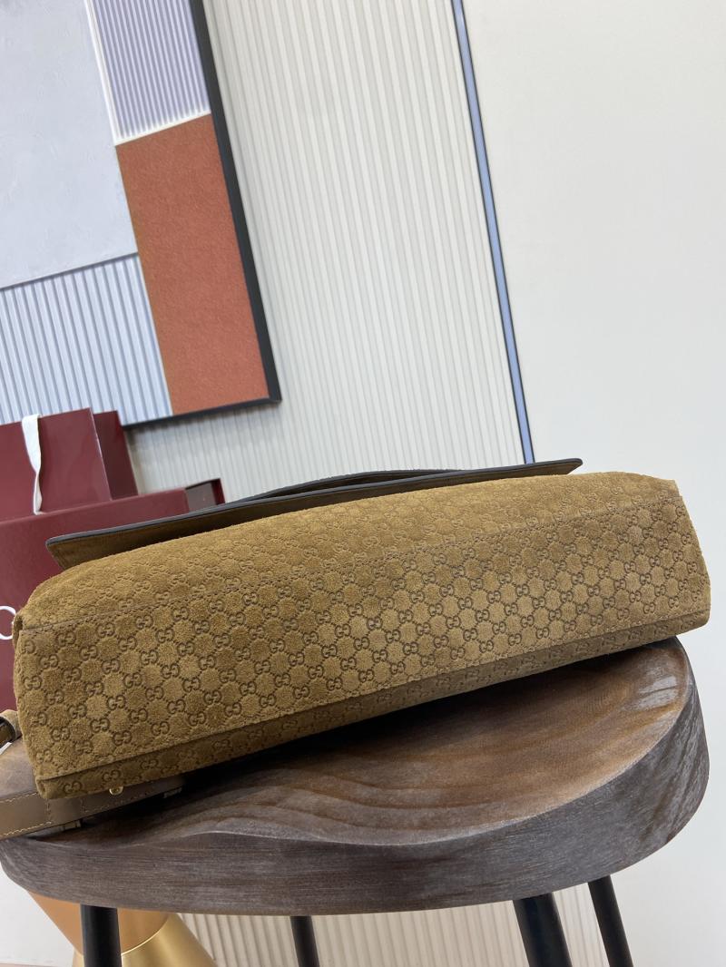 Gucci Suede Large shoulder bag Brown 857362