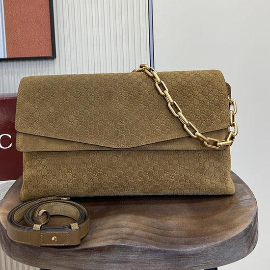 Gucci Suede Large shoulder bag Brown 857362