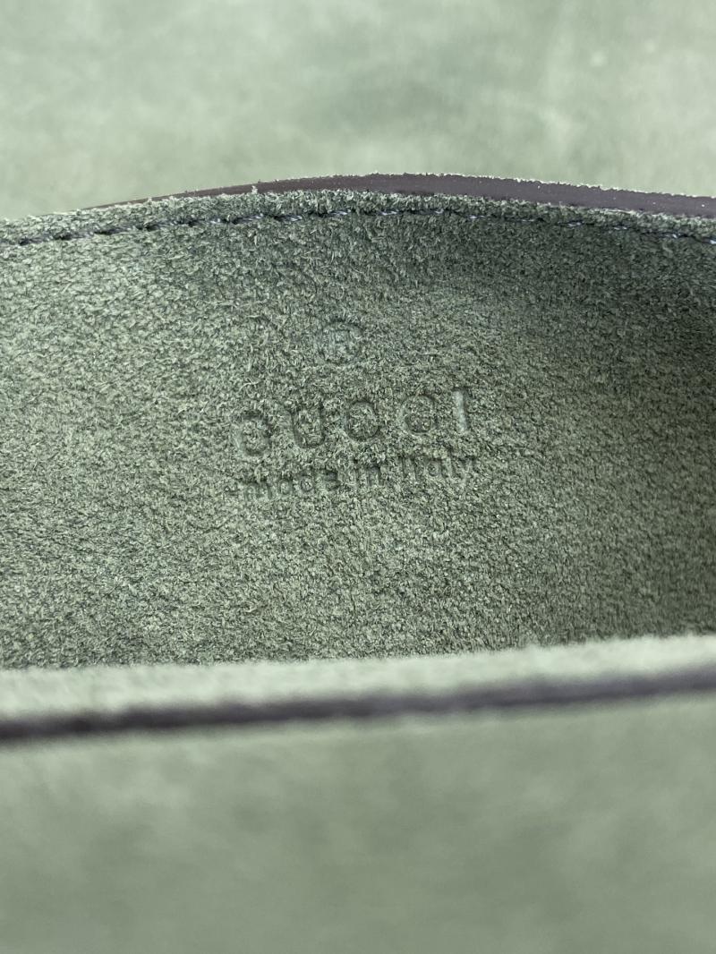 Gucci Suede Large shoulder bag Green 857362