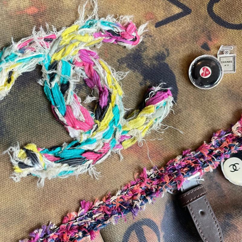 Large Chanel Graffiti Vintage Messenger Bag A122701