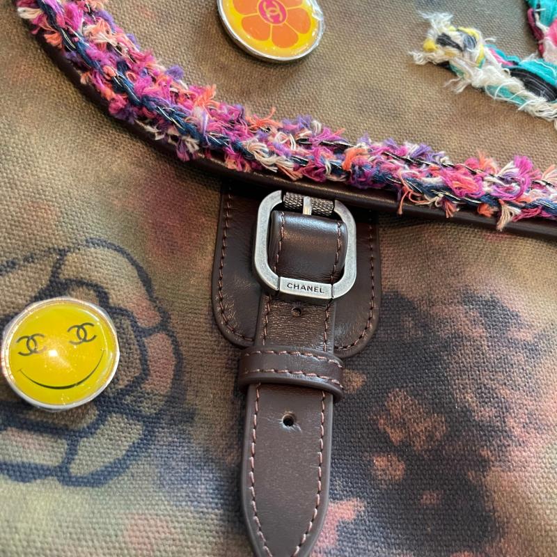 Large Chanel Graffiti Vintage Messenger Bag A122701