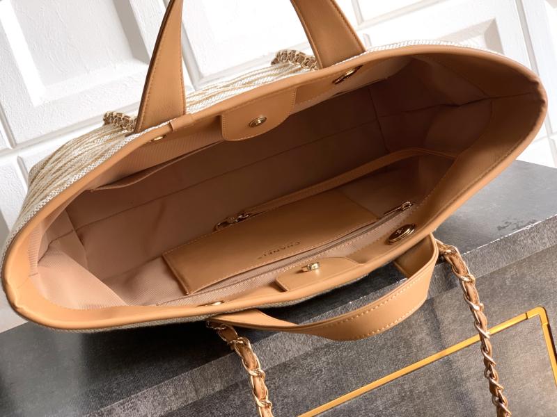 Large Chanel Shopping Bag Beige AS6007