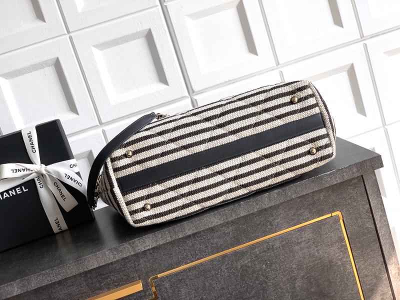 Large Chanel Shopping Bag Black AS6007