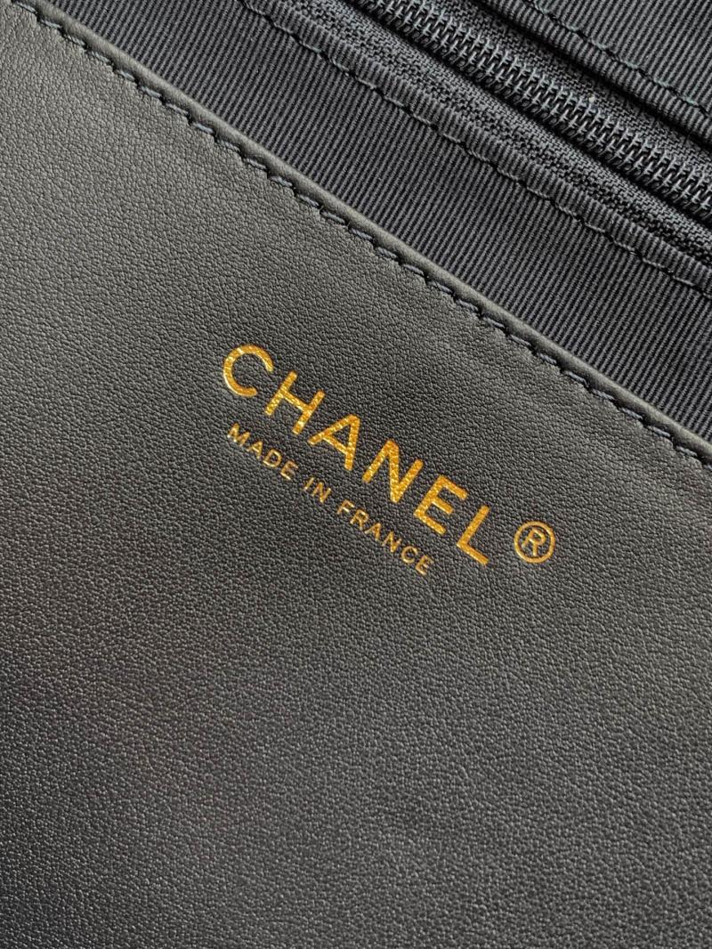 Large Chanel Shopping Bag Black AS6007