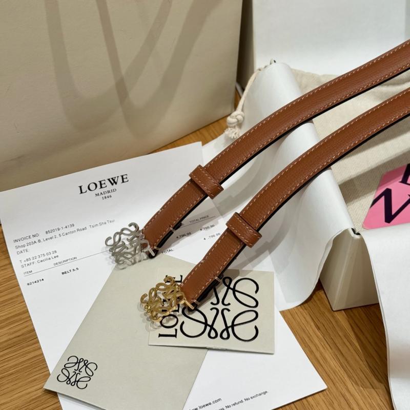 Loewe 20mm Leather Belt PYB122210