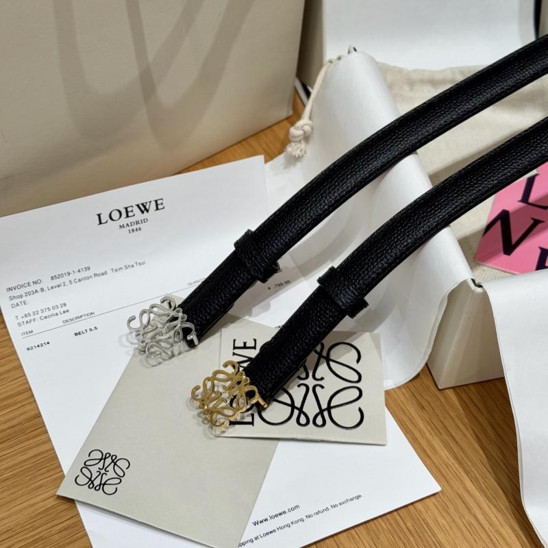 Loewe 20mm Leather Belt PYB122211