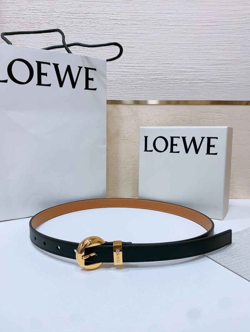 Loewe 20mm Leather Belt PYB122214