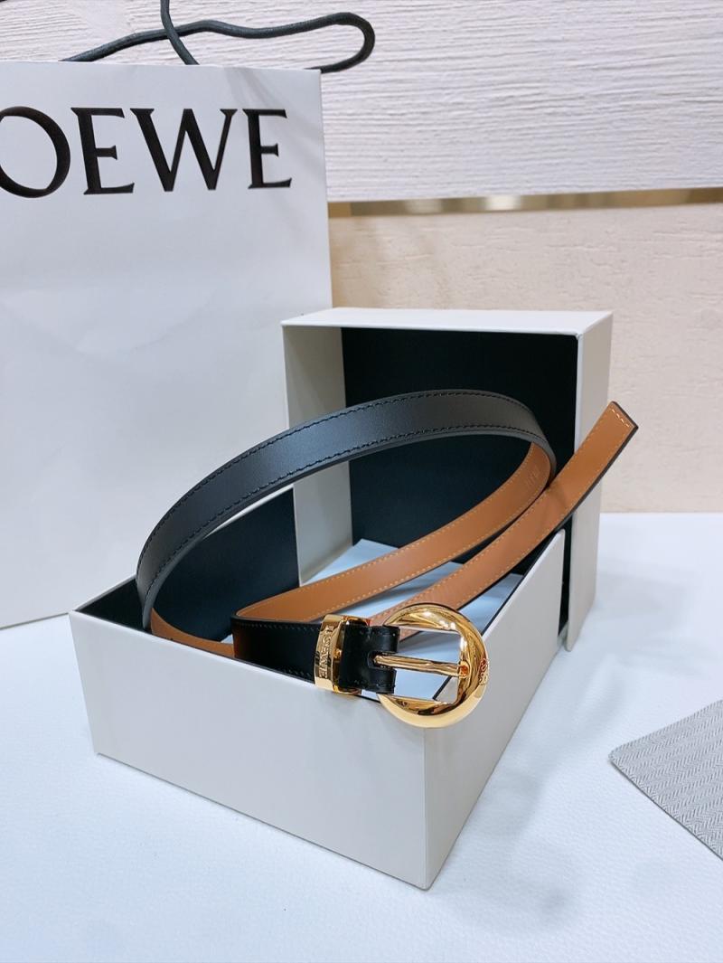 Loewe 20mm Leather Belt PYB122214