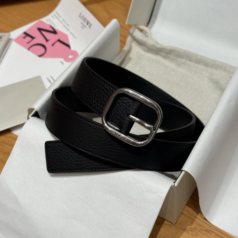 Loewe 32mm Leather Belt PYB122202